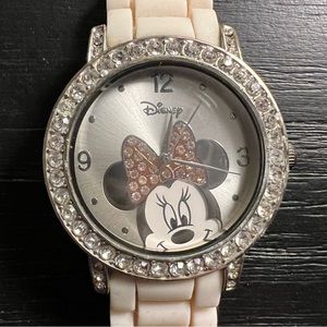 Authentic Womens Minnie Mouse with Jelly White Band
